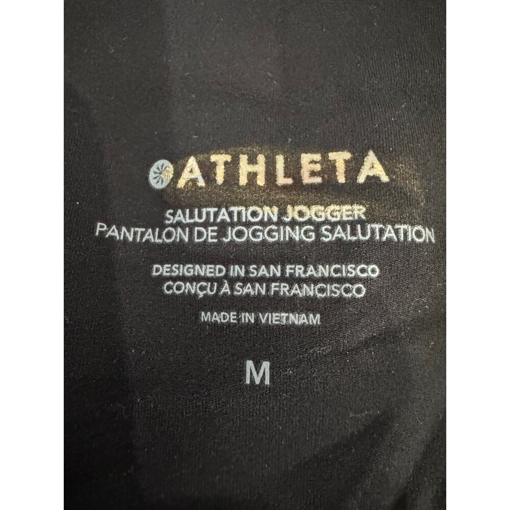 Athleta Salutation Black Lightweight Comfy Jogger in Powervita Size Medium - Picture 9 of 14